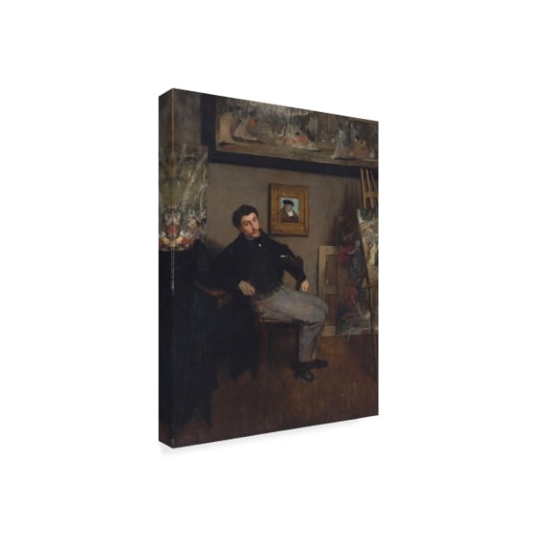 Edgar Degas 'Portrait Of The Painter Tissot' Canvas Art,18x24